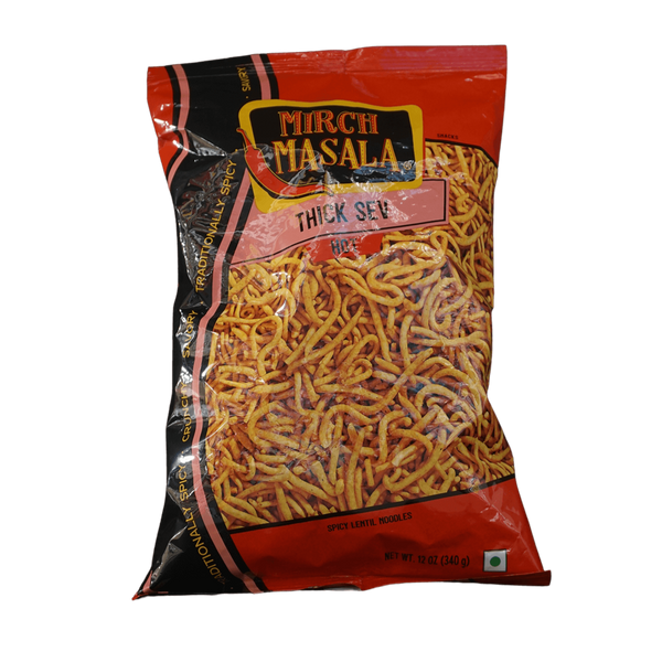 Mirch Masala Thick Sev, 12oz - jaldi