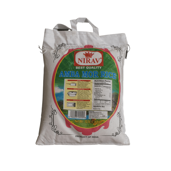 Nirav Amba Mor Rice, 10lb - jaldi