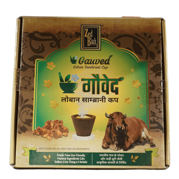 Zed Black Loban Sambrani Cup, 12ct - jaldi