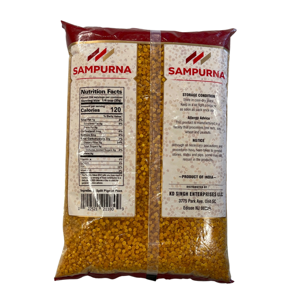 Sampurna Toor Dall Oily, 8 lb