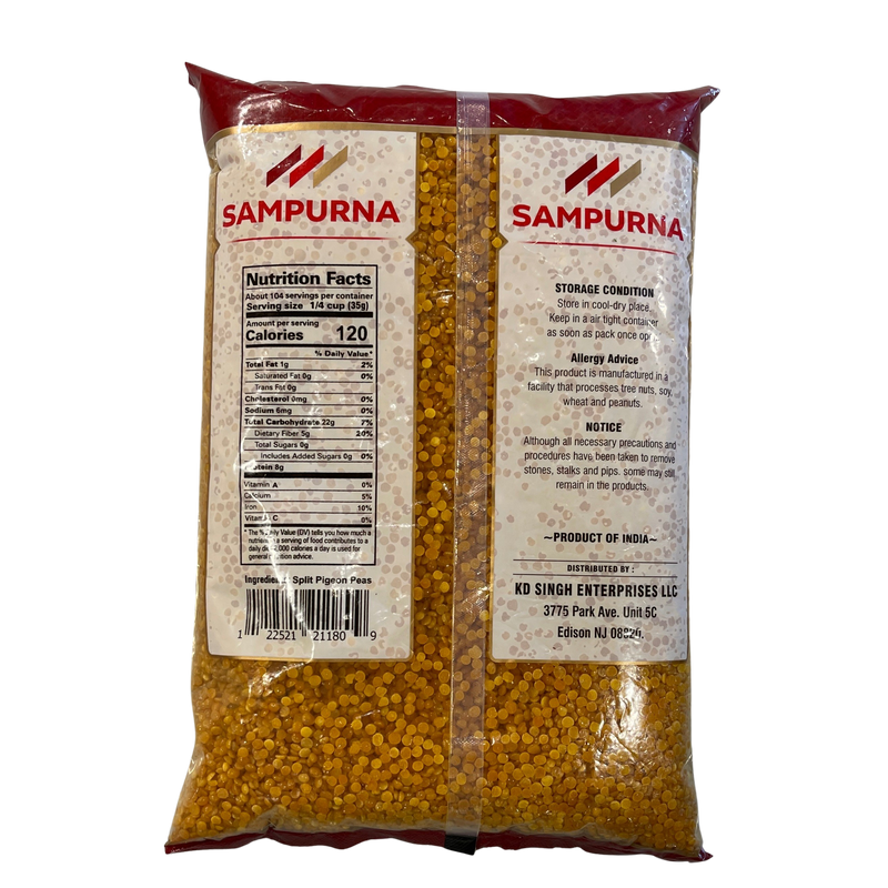 Sampurna Toor Dall Oily, 8 lb