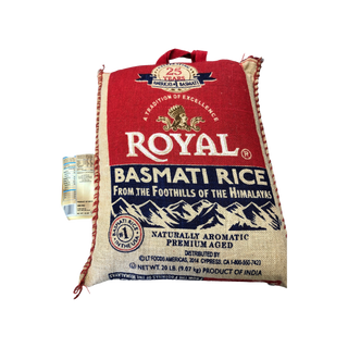 Royal Chef Basmati Rice, 20 lb