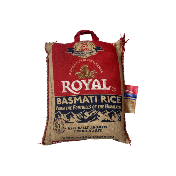 Royal Basmati Rice, 20 lb