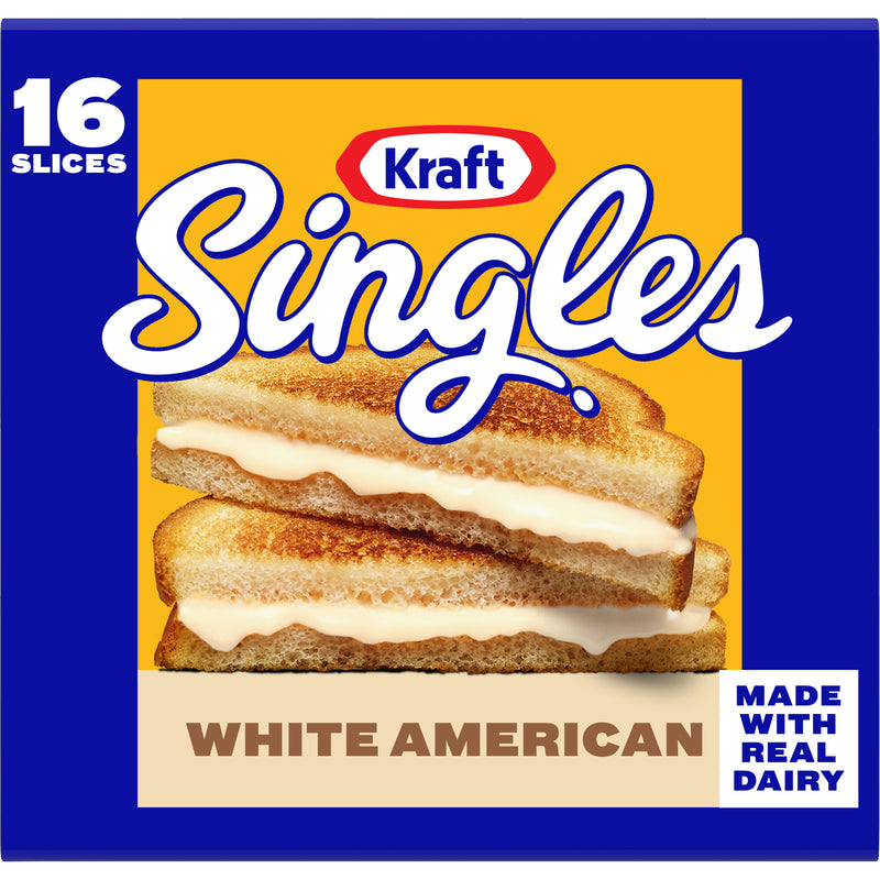 Kraft Singles White American Slices, 16 ct Pack