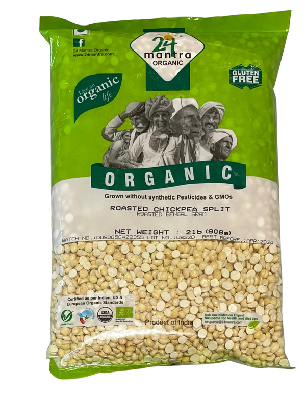 24 Mantra Organic Roasted Chick Peas, 2lb