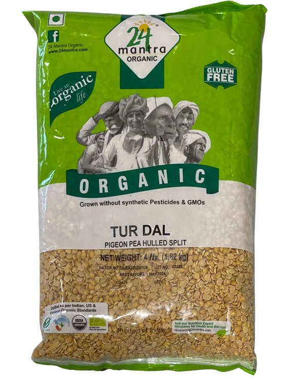 24 Mantra Organic Tur Dal, 4lb