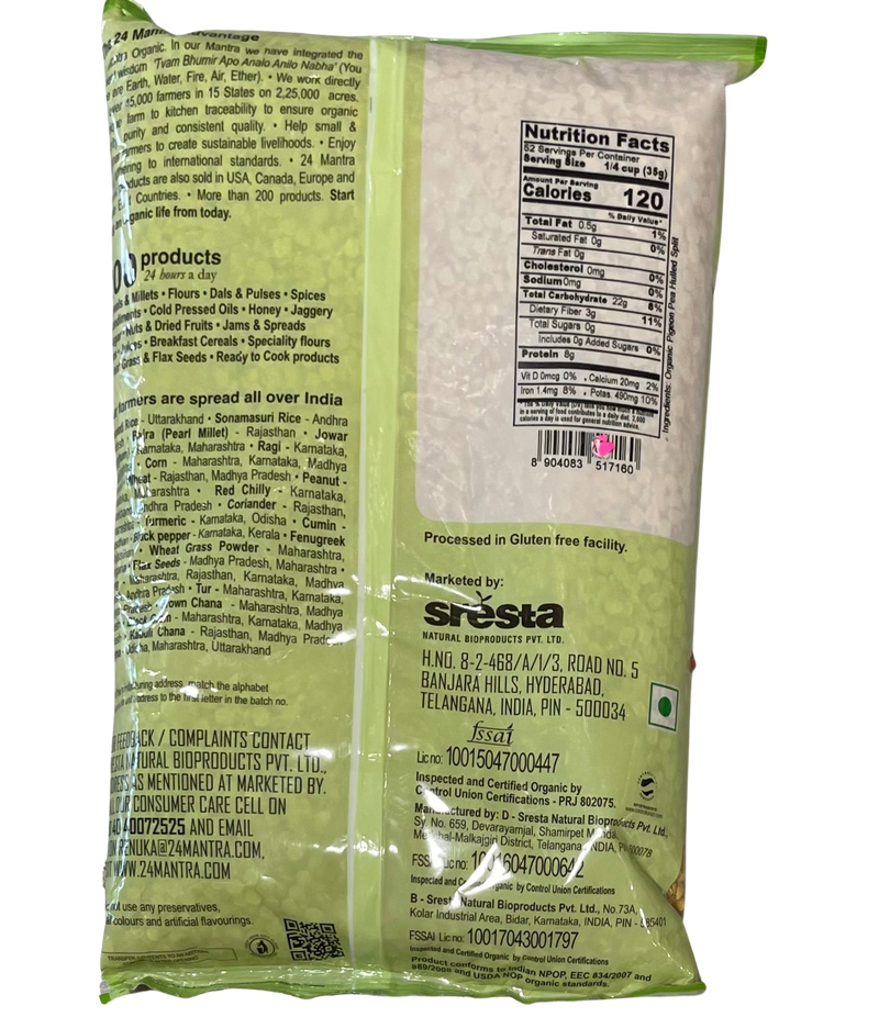 24 Mantra Organic Tur Dal, 4lb