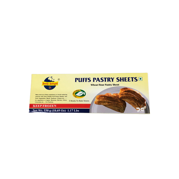 Daily Delight Puffs Pastry Sheets, 530 g