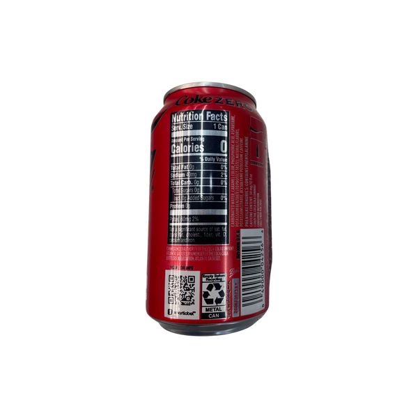 Coca Cola Zero Sugar, 12 floz