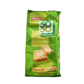 Britannia 50 50 Sweet and Salty Biscuit, 372g - jaldi