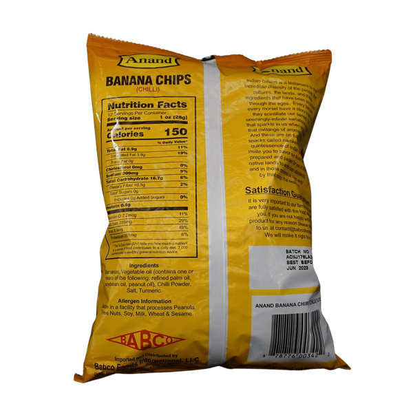 Anand Banana Chips Large Pack, 400g - jaldi