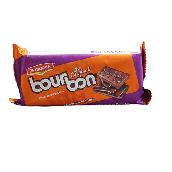 Britannia Bourbon Choco Kreme Biscuits, 97g - jaldi