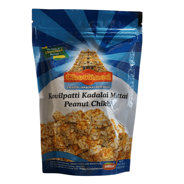 Chettinad Kovilpatti Kadalai Mittai Peanut Chikki, 200g - jaldi