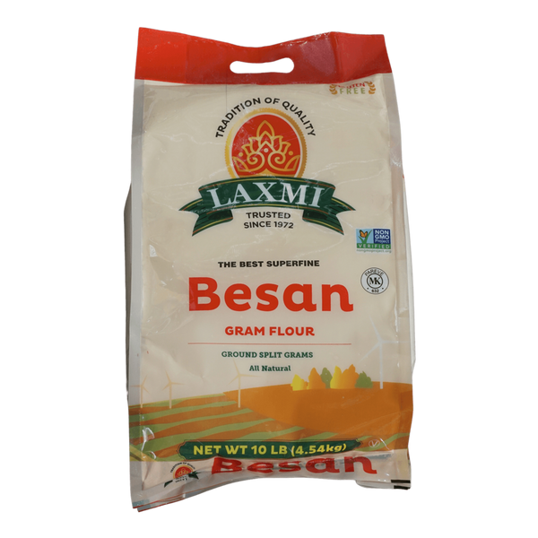 Laxmi Freshly Milled Besan Flour, 10lb - jaldi