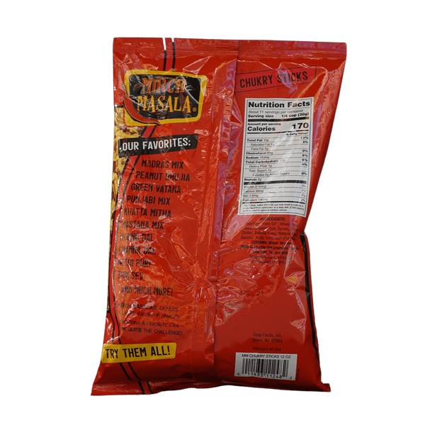 Mirch Masala Chuckry Sticks, 12oz - jaldi