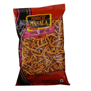 Mirch Masala Tikha Ganthia Hot, 12oz - jaldi