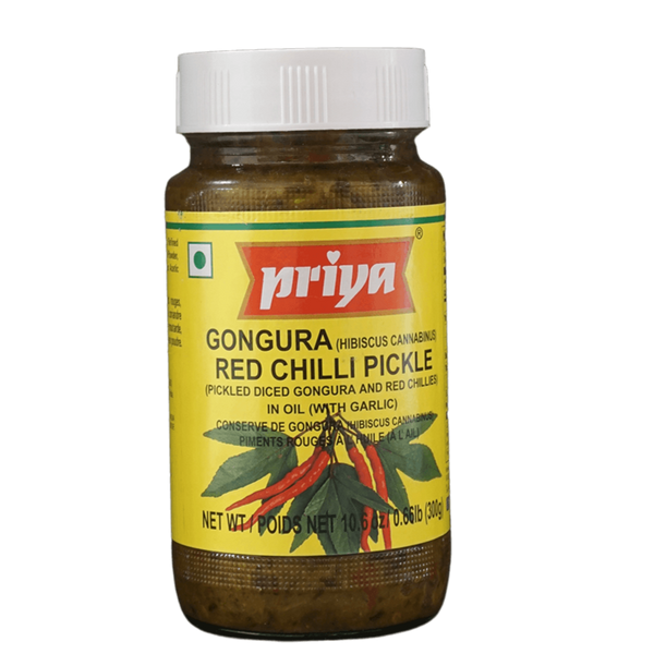 Priya Gongura Red Chilli Pickle, 300g - jaldi