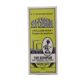 Sat-Isabgol Psyllium Husk (Sat-Isabgol), 100g - jaldi