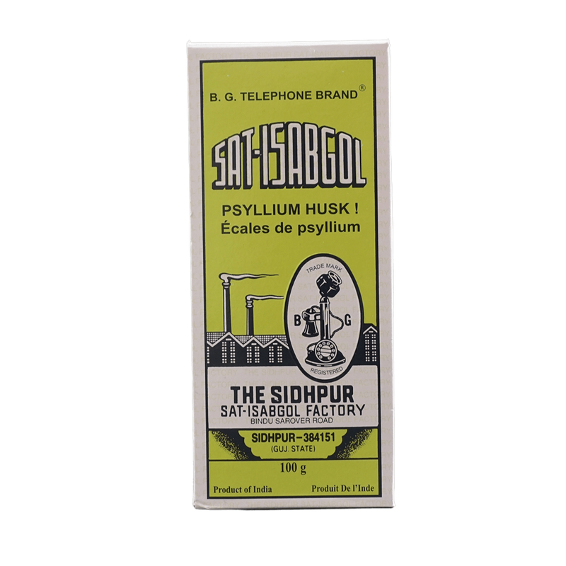 Sat-Isabgol Psyllium Husk (Sat-Isabgol), 100g - jaldi