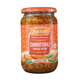 Surati Carrot & Chilli Pickle, 700g - jaldi