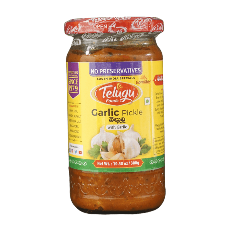 Telegu Garlic Pickle, 300g - jaldi