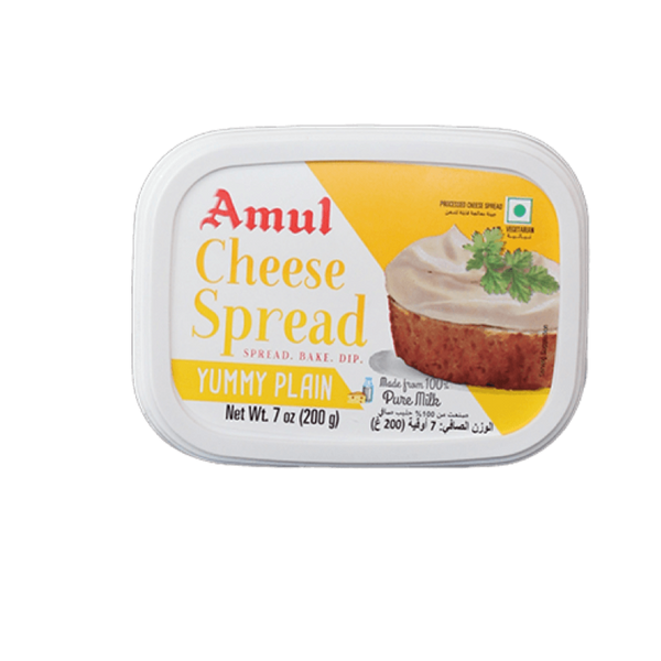 Amul Cheese Spread Yummy Plain, 200g - jaldi