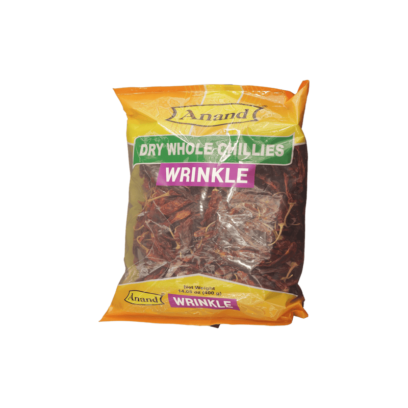 Anand Dry Whole Chillies Wrinkled, 400g - jaldi