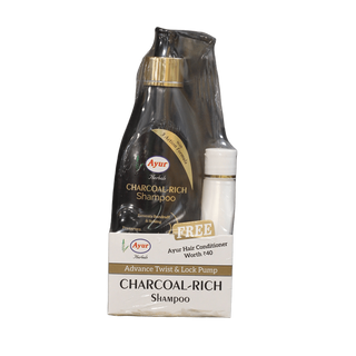 Ayur Charcoal Rich Shampoo, 200ml - jaldi