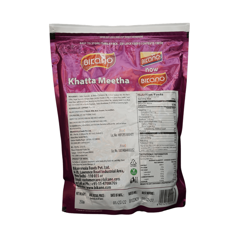 Bikano Khatta Meetha, 400g - jaldi