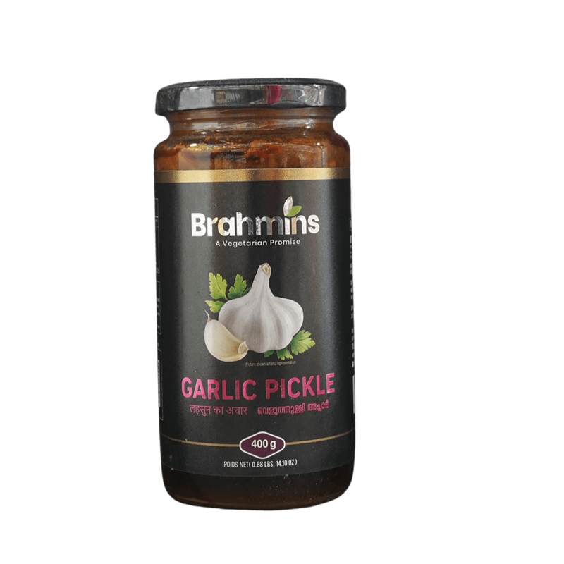 Brahmins Garlic Pickle, 400g - jaldi