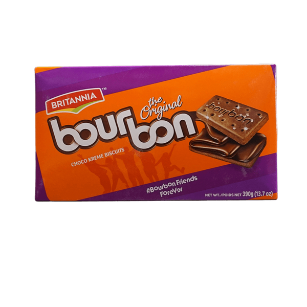 Britannia Bourbon Choco Kreme Biscuits, 390g - jaldi