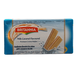 Britannia Milk Caramel Flavoured Premium Cream Wafers, 80g - jaldi