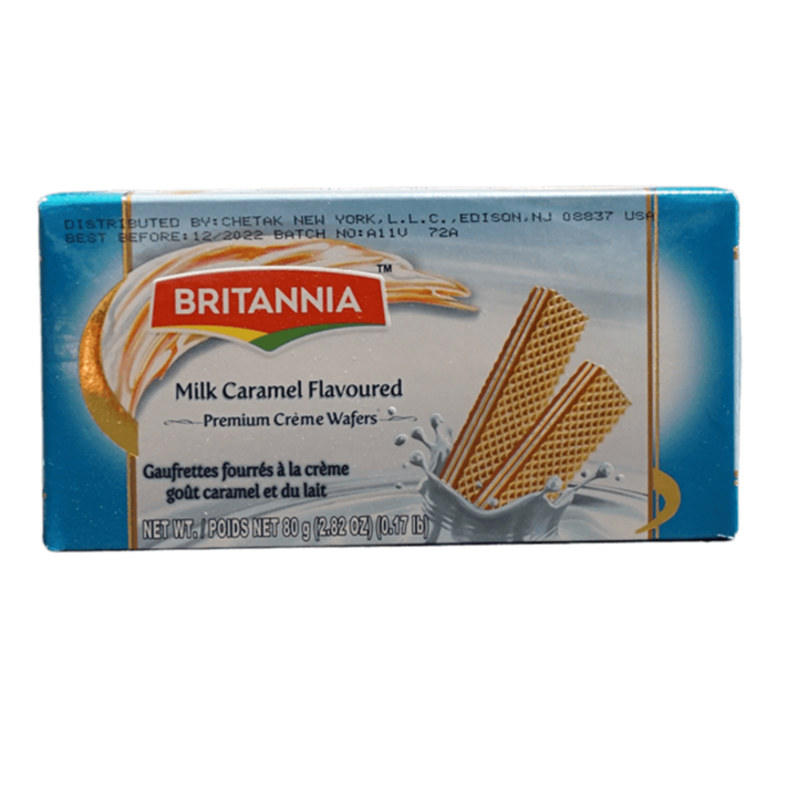 Britannia Milk Caramel Flavoured Premium Cream Wafers, 80g - jaldi