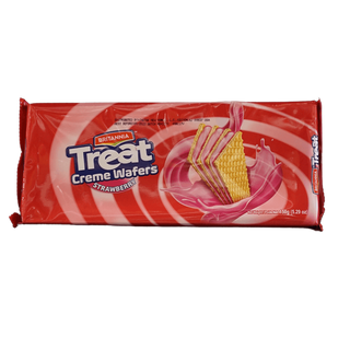 Britannia Treat Strawberry Wafers, 150g - jaldi