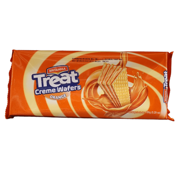 Britannia Treat Orange Wafers, 150g - jaldi