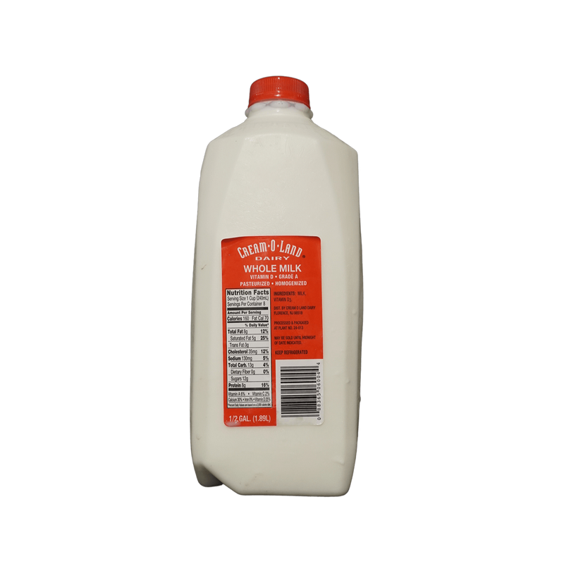 Cream O Land Whole Milk, 1.89l - jaldi
