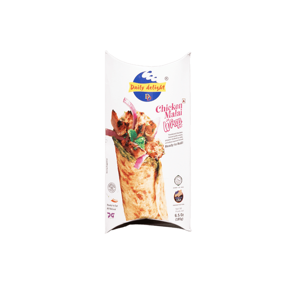 Daily Delight Chicken Malai Wrap, 185g - jaldi