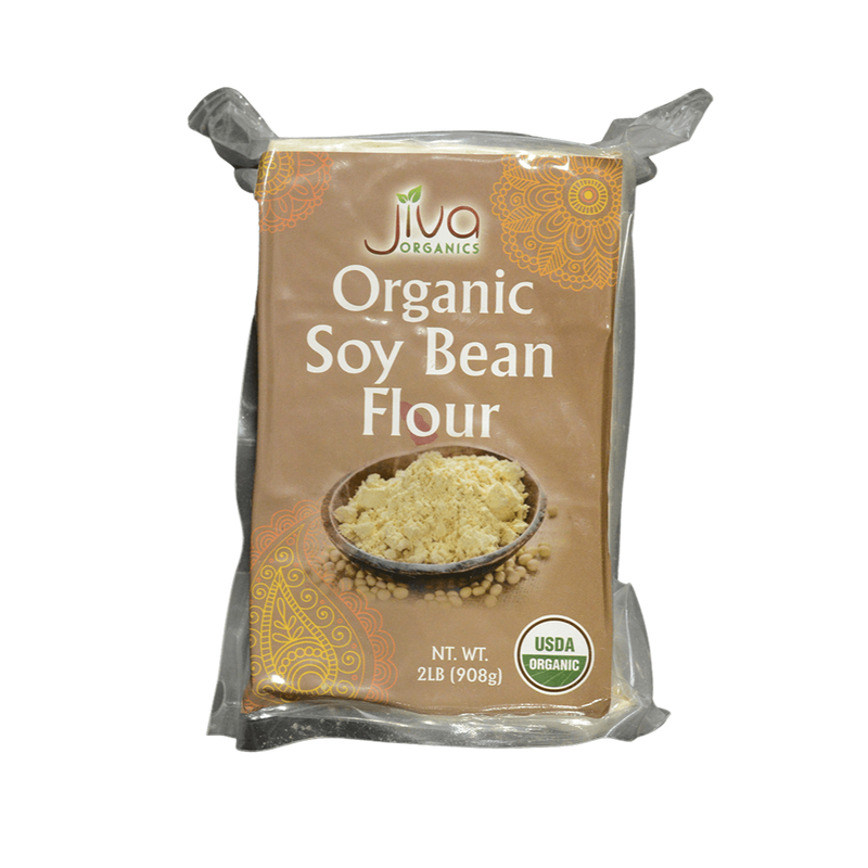 Jiva Organic Soy Beans Flour, 2lb - jaldi