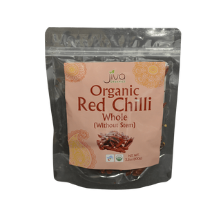 Jiva Organic Red Chilli Whole, 100g - jaldi