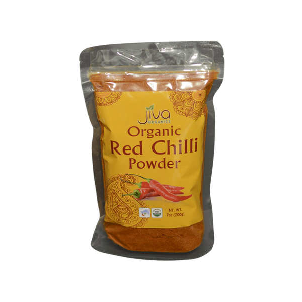 Jiva Organic Red Chilly Powder, 7oz - jaldi