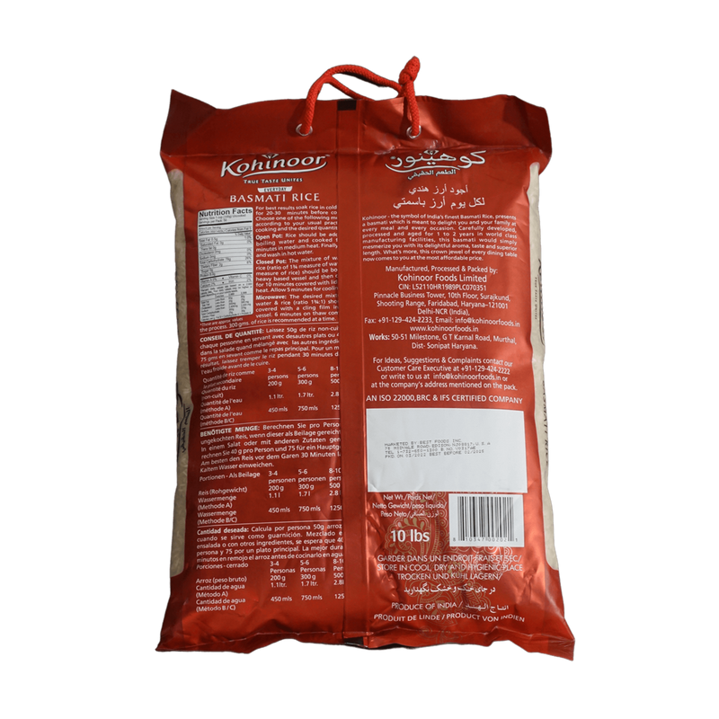 Kohinoor Everyday Basmati, 10lb - jaldi