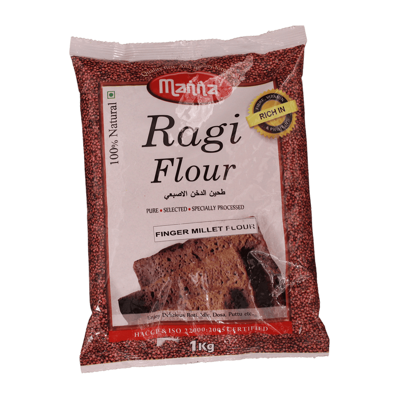 Manna Ragi Flour, 1kg - jaldi