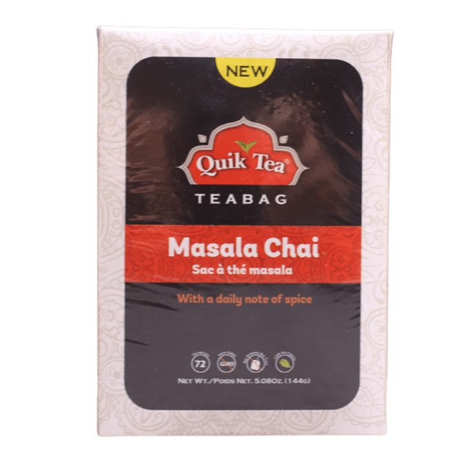 Quik Tea Masala Chai Tea Bag, 144g - jaldi