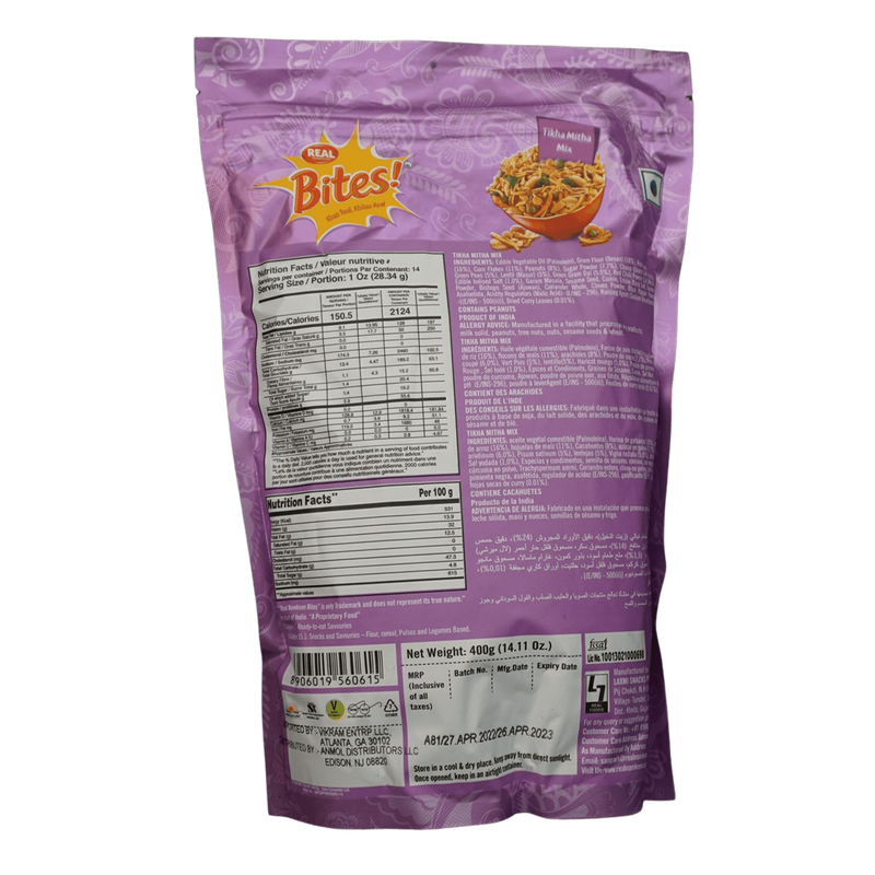 Real Bites Tikha Mitha Mix, 400g - jaldi