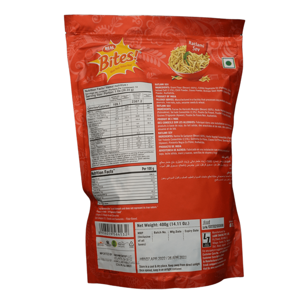 Real Bites Ratlami Sev, 400g - jaldi