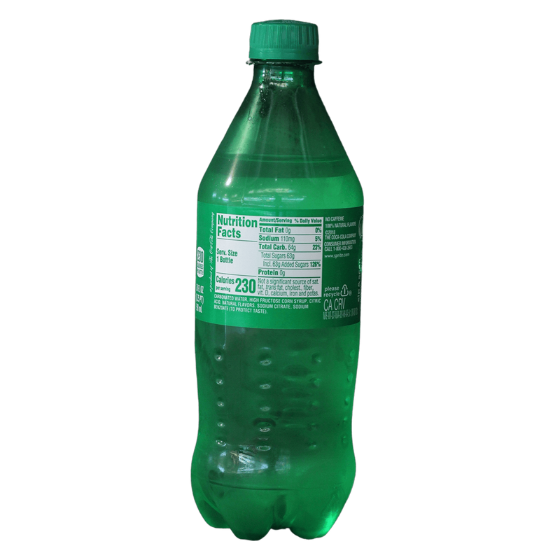 Sprite Lemon Lime Soda, 20oz - jaldi