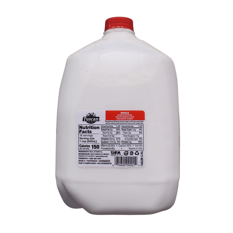 Tuscan Whole Milk ,1Gal - jaldi