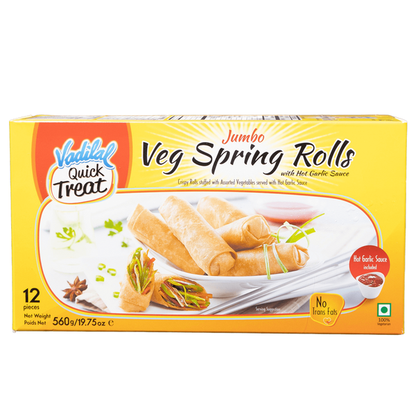 Vadilal Jumbo Veg Spring Roll 12 Pcs - jaldi