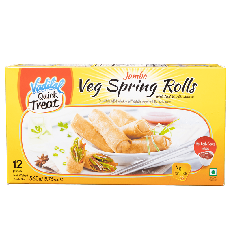 Vadilal Jumbo Veg Spring Roll 12 Pcs - jaldi