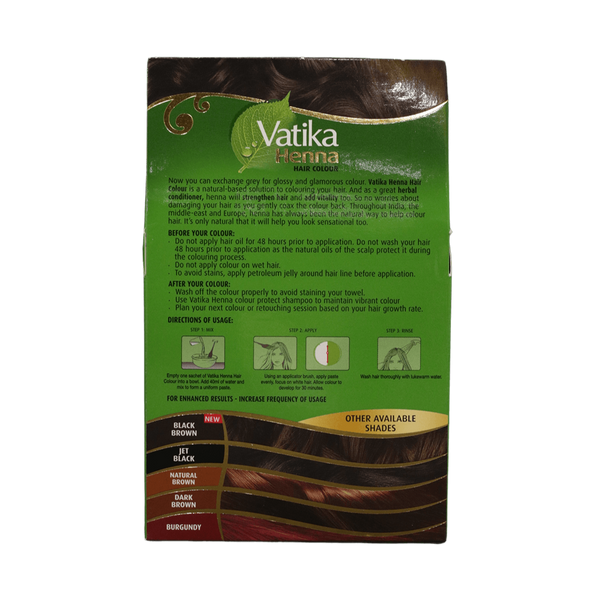 Vatika Henna Rich Black, 60g - jaldi